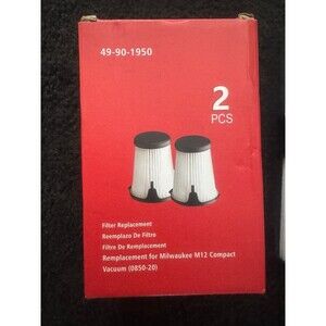 2-pack of Milwaukee 49-90-1950 Replacement Filters